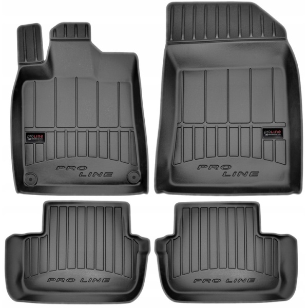 Set Covorase Auto Cauciuc Negro Ford Focus 3 2010-2018 Pro Line Tip Tavita 3D 3D425286